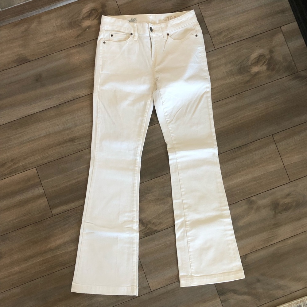 Gap White Bootcut Denim